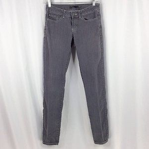 Prana Jeans Womens 0 / 26 Dark Gray Slim Skinny Low Rise Stretch